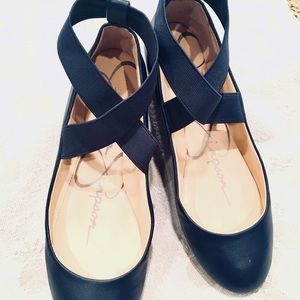 Navy Ballet slippers